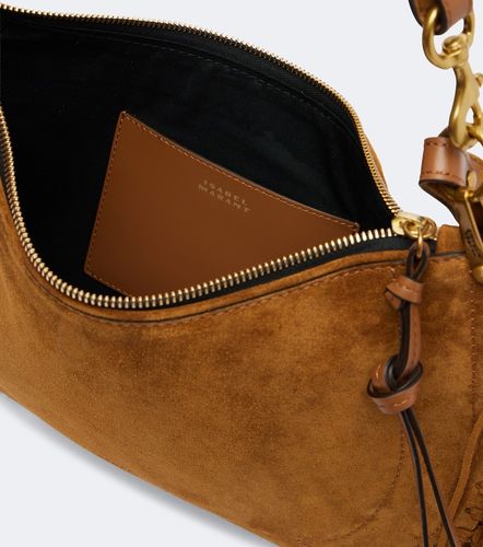 Borsa a spalla Oskan Small in suede con frange - Isabel Marant - Modalova