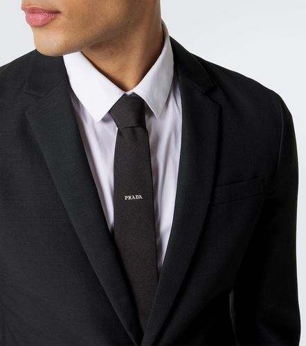 Prada Logo silk tie - Prada - Modalova