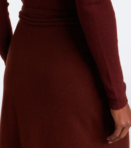 Falda midi de cachemir con cinturón - Max Mara - Modalova