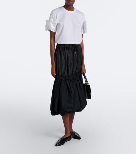 Camiseta de jersey de algodón con lazo - Noir Kei Ninomiya - Modalova