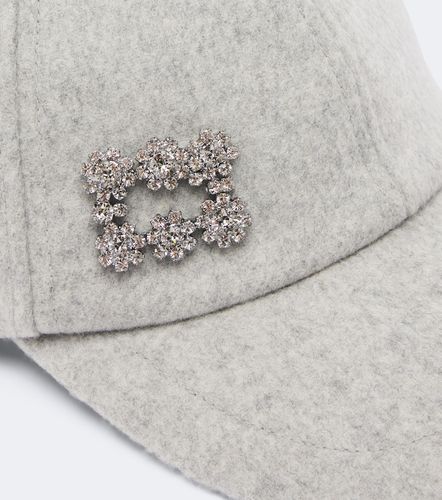 Baseballcap aus Wolle und Kaschmir mit Kristallen - Roger Vivier - Modalova