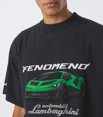 X Lamborghini camiseta de jersey de algodón estampada - Balenciaga - Modalova