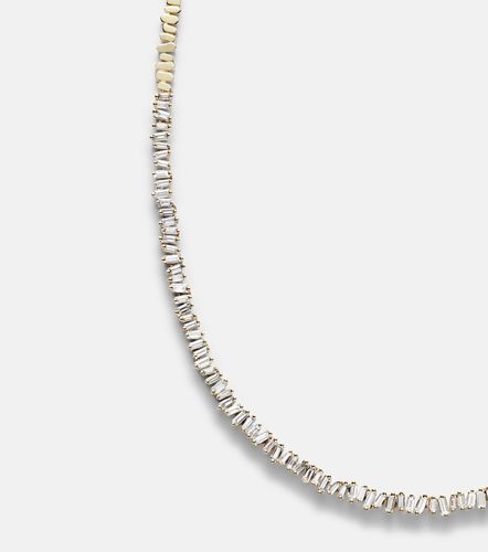 Collar tenis de oro de 18 ct con diamantes - Suzanne Kalan - Modalova