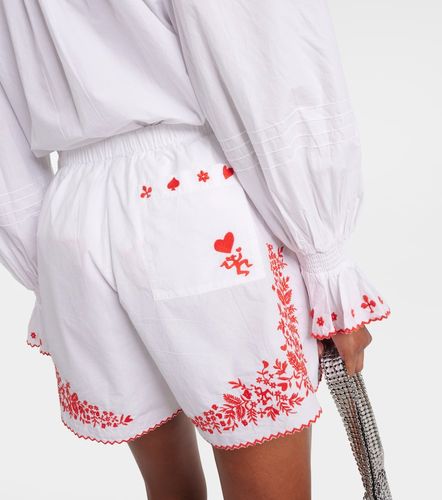 Alémais Shorts Hearts de algodón bordados - Alemais - Modalova
