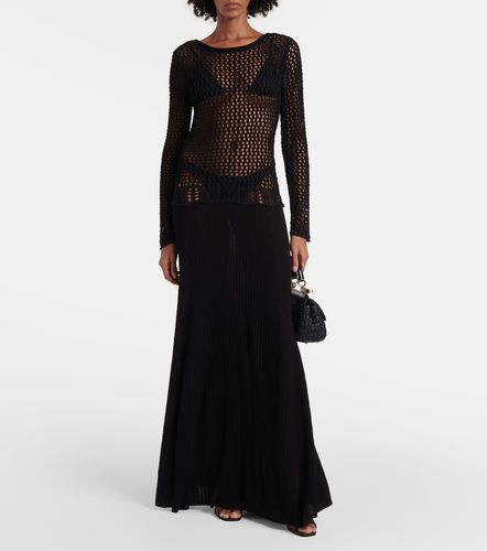 Abito lungo in mesh e maglia - Christopher Esber - Modalova