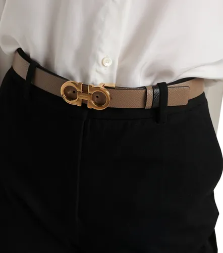 Cinturón Gancini de piel reversible - Ferragamo - Modalova