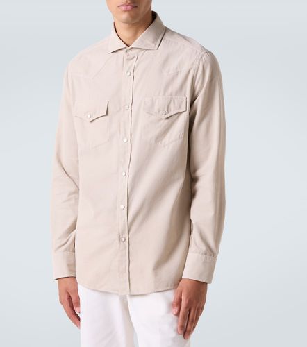 Camisa LS de algodón - Brunello Cucinelli - Modalova