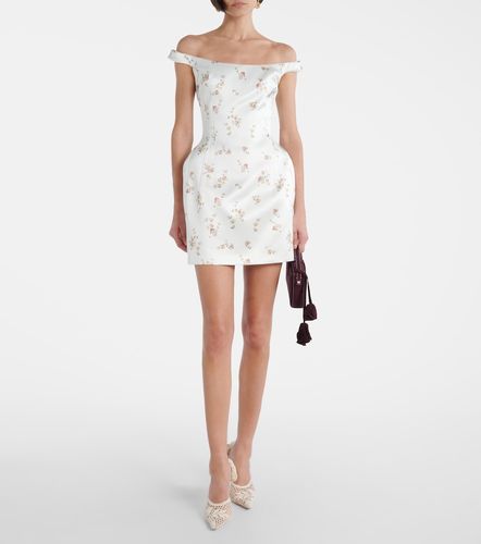 Abito corto off-shoulder in seta - Magda Butrym - Modalova