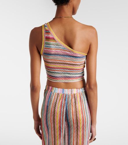 Zigzag one-shoulder crop top - Missoni - Modalova