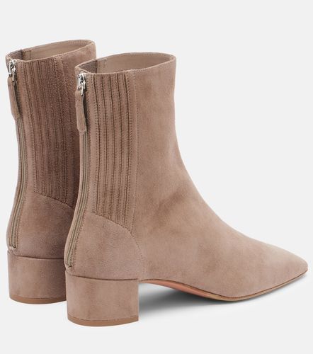 Saint Honore 35 suede ankle boots - Aquazzura - Modalova