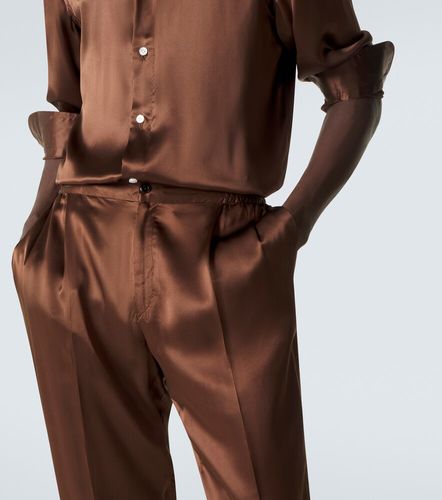 Pantaloni regular reversibili in seta - Rubinacci - Modalova