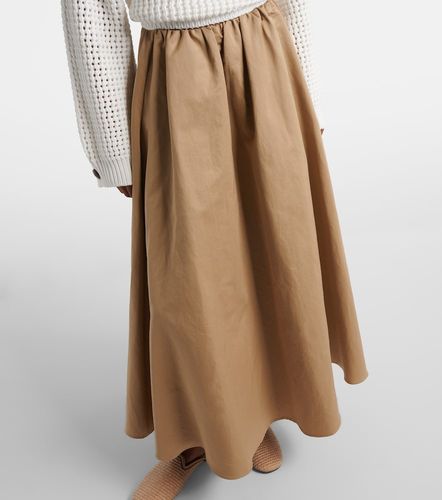 Gonna midi in misto cotone - Brunello Cucinelli - Modalova