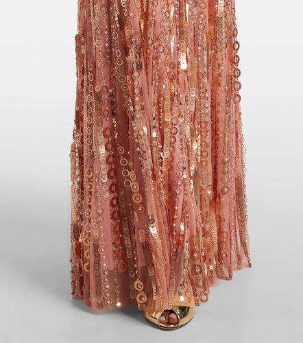 Abito lungo bustier Da Vinci con cristalli - Jenny Packham - Modalova