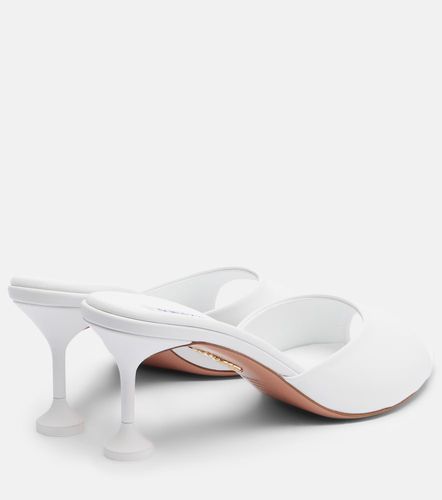 Aquazzura Bisous leather mules - Aquazzura - Modalova