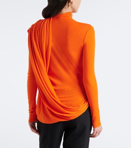 Mugler Caped wool-blend top - Mugler - Modalova