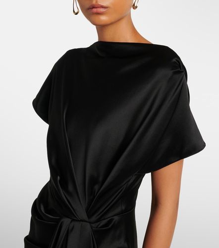 Vestido midi Zoa de satén drapeado - Roksanda - Modalova