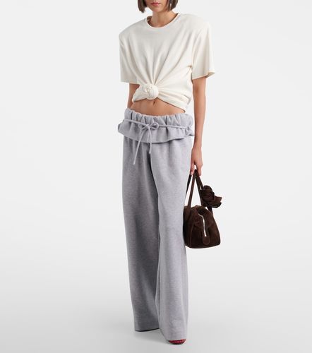 Ruffled cotton-blend sweatpants - Magda Butrym - Modalova