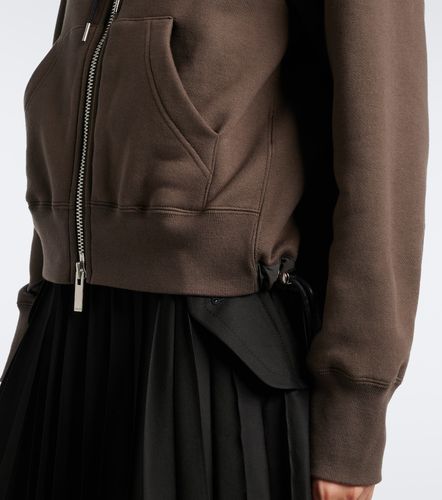 Sudadera con capucha de jersey de algodón - Sacai - Modalova