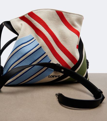 Flamenco Medium embroidered canvas clutch - Loewe - Modalova