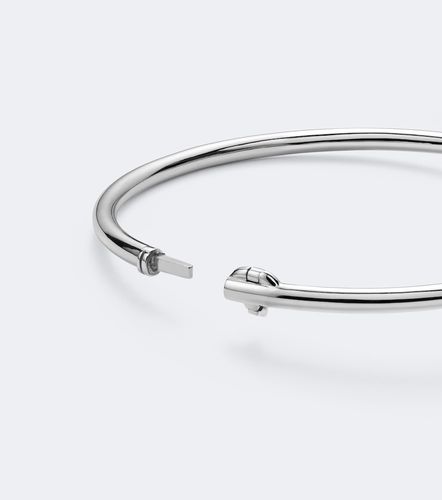 Panda 9kt white gold bangle with diamonds - Yvonne Leon - Modalova