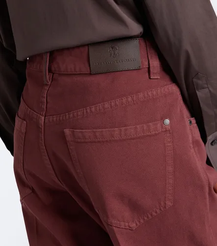 Jeans rectos con cuentas Monili - Brunello Cucinelli - Modalova