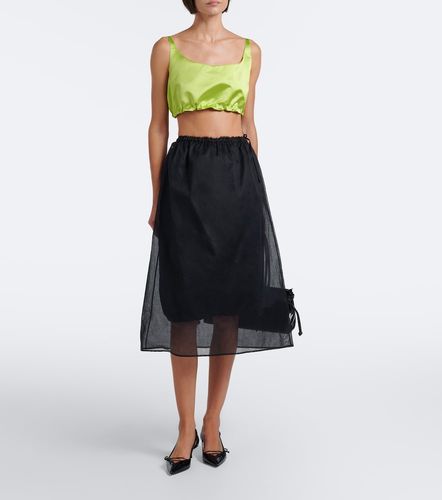 Prada Silk duchesse crop top - Prada - Modalova