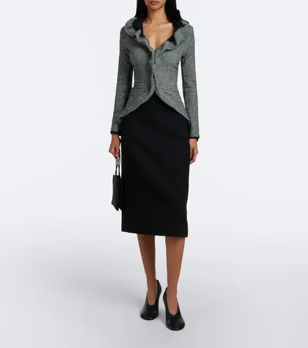 Houndstooth wool-blend jacket - Junya Watanabe - Modalova