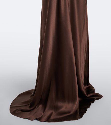 Draped open-back silk charmeuse gown - The Sei - Modalova