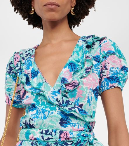 Aude printed wrap minidress - Poupette St Barth - Modalova