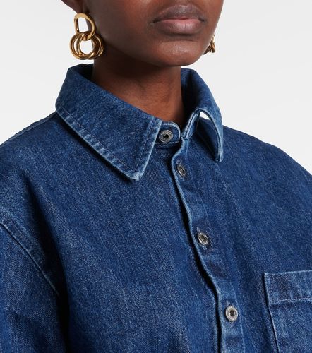 Abito chemisier asimmetrico di jeans - Off-White - Modalova