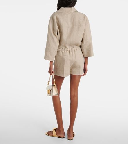 Valentino Linen canvas shorts - Valentino - Modalova