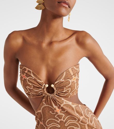 Abito lungo con stampa e cut-out - Johanna Ortiz - Modalova