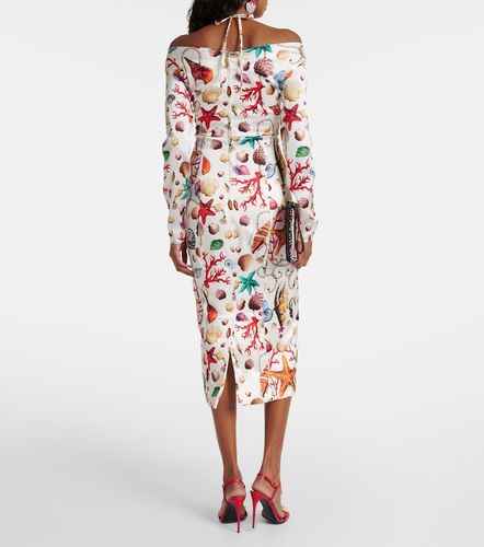 Bedrucktes Midikleid Capri aus Seidengemisch - Dolce&Gabbana - Modalova