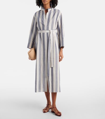 Vestido midi Rima de ramio y algodón a rayas - 'S Max Mara - Modalova