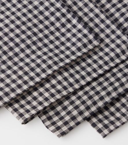 Set de 4 servilletas de lino a cuadros vichy - Once Milano - Modalova