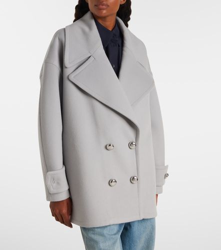 Pebble double-breasted wool peacoat - Loewe - Modalova