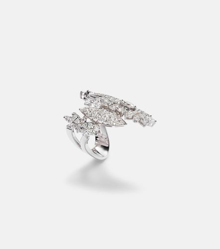 Anillo de oro blanco de 18 ct con diamantes - Yeprem - Modalova