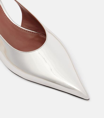 Jessica mirrored leather slingback pumps - Paris Texas - Modalova