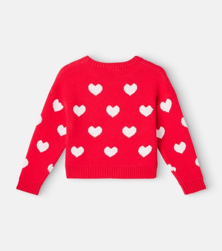 Jersey de algodón y lana estampado - Monnalisa - Modalova