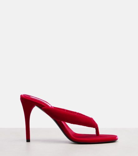 Alaïa Sandali infradito in velluto - Alaia - Modalova
