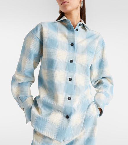Camicia in cotone e lana a quadri - The Attico - Modalova