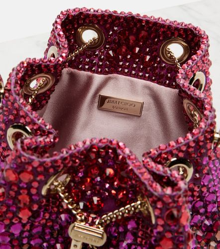 Secchiello Bon Bon in raso con cristalli - Jimmy Choo - Modalova
