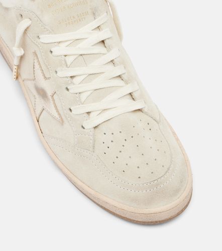 Ball Star shearling-lined suede sneakers - Golden Goose - Modalova