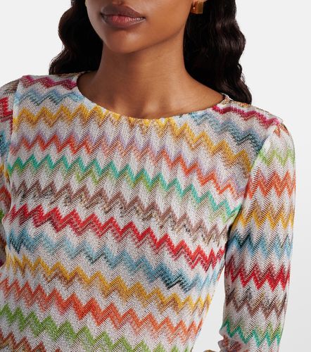 Abito corto in lamé a zigzag - Missoni - Modalova