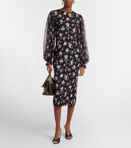 Abito midi in charmeuse di misto seta - Dolce&Gabbana - Modalova