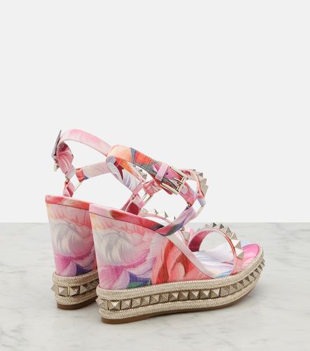 Zeppe Pyra Clou in canvas con borchie - Christian Louboutin - Modalova