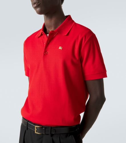 Polo de piqué de algodón con EKD - Burberry - Modalova