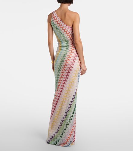 Abito lungo monospalla in lamé - Missoni - Modalova