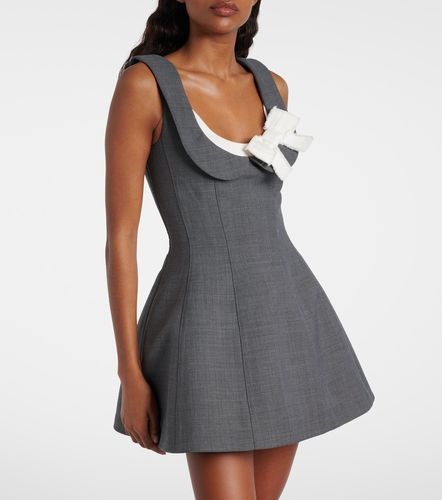 Abito corto in twill con fiocco - Shushu/Tong - Modalova