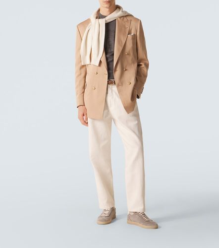 Camiseta de jersey de algodón estampada - Brunello Cucinelli - Modalova